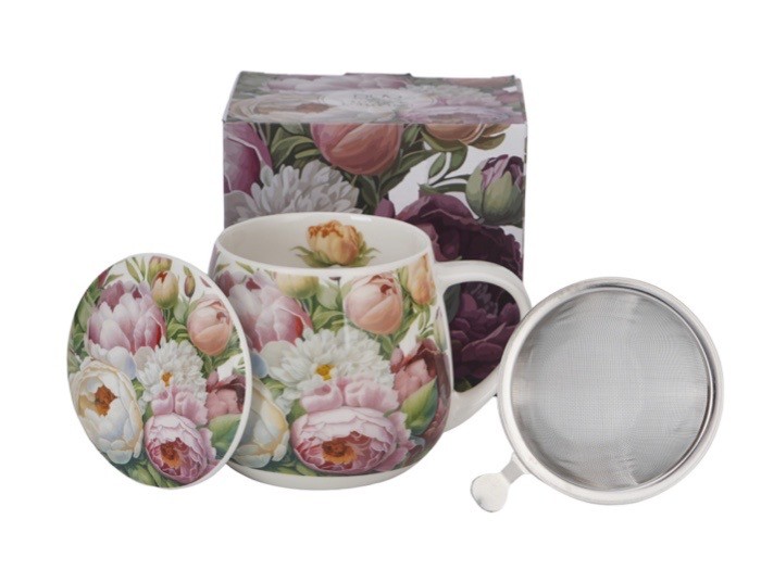 Mugg Peonies med tesil - Bild 3